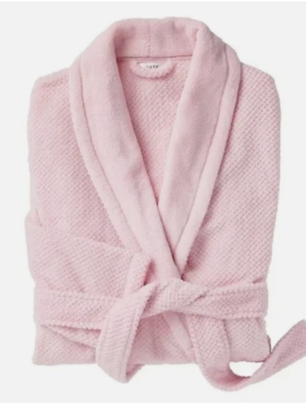Brand New Ulta Bath Robe Pink Super Soft Plush Fleece Tie-Waist Knee Length